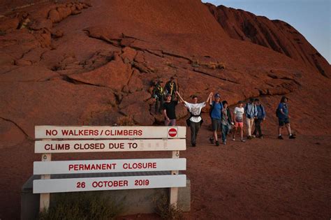 Uluru Climbed Legally For Last Time Today In Australia Right Before