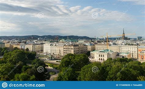 Cityscape Panorama Of Vienna From Karlskirche Editorial Image Image