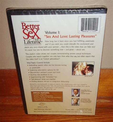 BETTER SEX FOR A LIFETIME Vols 1 2 Sinclair Intimacy Vol 1 SEALED