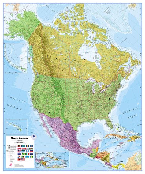 North America Political Map Blank Map