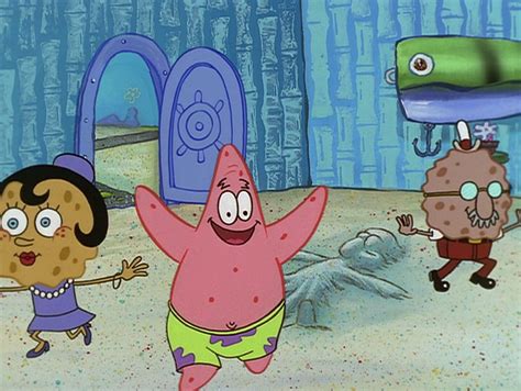 Patrick Spongebobs Parents Running In Know Your Meme