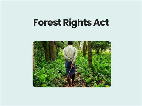 Forest Rights Act 2006 Landmark Forest Legislation Civils360 Ias