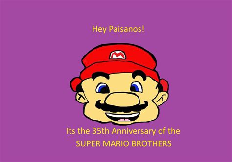 Happy 35th Anniversary Super Mario Brothers By Cecilartman On Deviantart