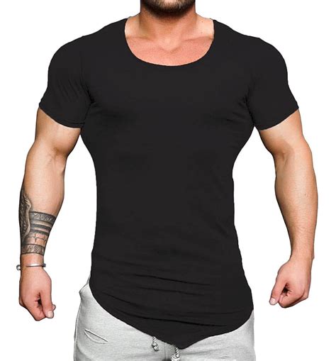 Mens Workout Shirts Short Sleeve Gym Training Bodybuilding Tee Muscle