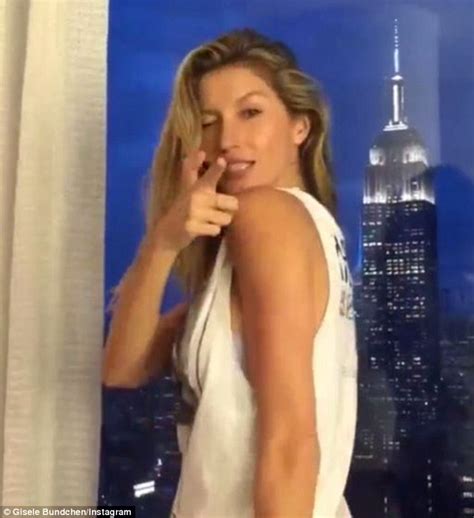 Gisele Bunchen Proudly Models One Of Her Honorary Retirement Tank Tops