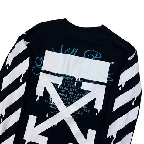 Off White Off White Dripping Arrows Long Sleeve T Shirt Grailed