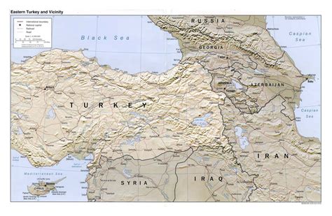 Turkey Map Large Detailed Political Map Of Eastern Turkey And Images