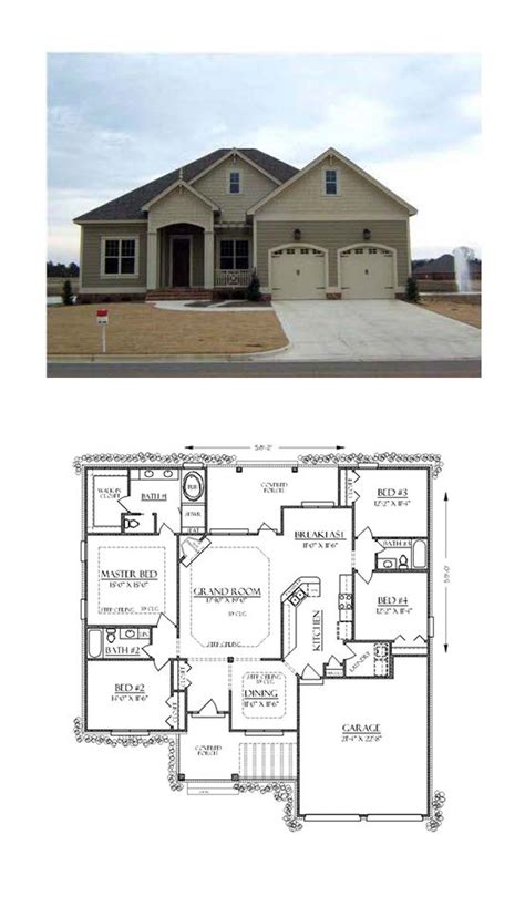You can find modern, traditional, contemporary, farmhouse, rustic and more types of homes that have 4. Plans Maison En Photos 2018 - Bungalow House Plan 74736 ...