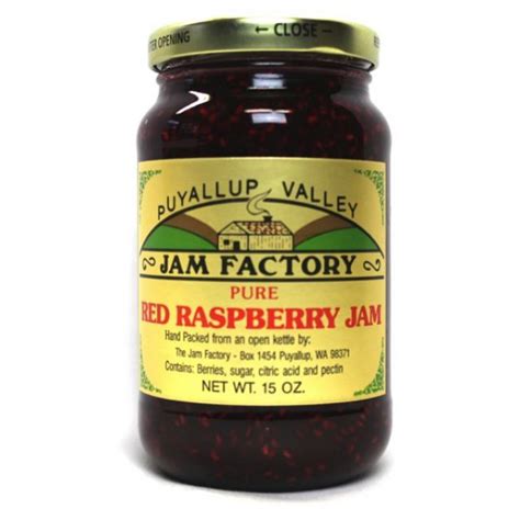 Puyallup Valley Jam Factory Red Raspberry Jam 15oz Pacific