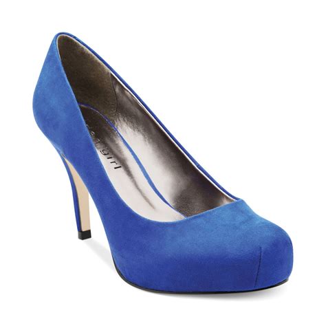 Madden Girl Getta Platform Pumps In Blue Blue Micro Lyst