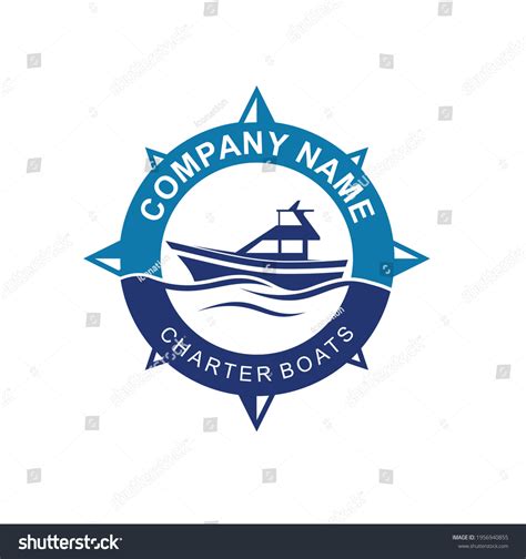 Logo Template Boats Rental Boats Charter Stock Vector Royalty Free