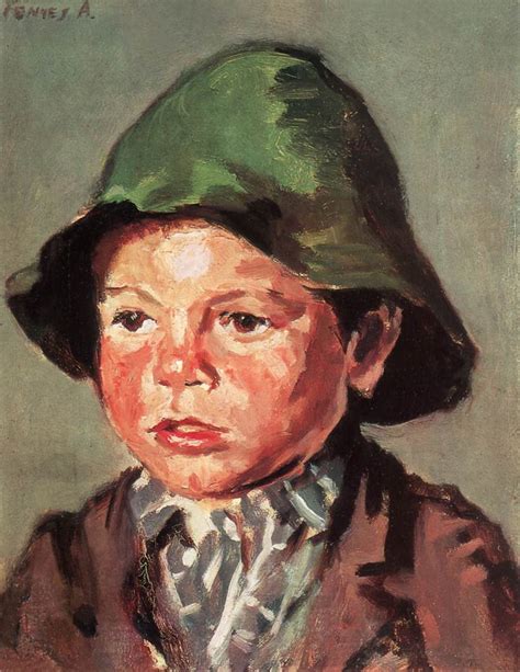 Portrait Of A Boy After 1900 Painting Adolf Fenyes Oil Paintings