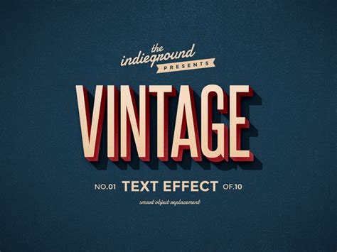 Retrovintage Text Effects On Behance