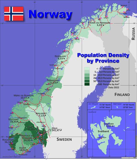 Norway Country Data Links And Map By Administrative Structure