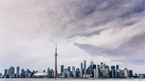 Buildings In Toronto Under White Cloudy Sky 4k Hd Travel Wallpapers