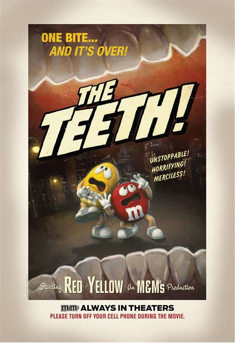 In excellent condition, and still very comfortable and supportive. M&M's Outdoor Advert By BBDO: The teeth! | Ads of the World™