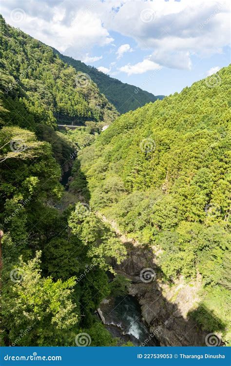 Beautiful Viewpoint And Canyon In Japan By Tharanga Stock Image Image