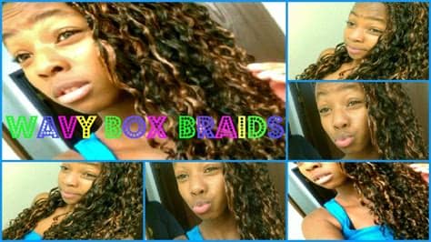 Start making french braid and keep adding more and more hair to make the braid long and thick. How To | Wavy Box Braids - YouTube