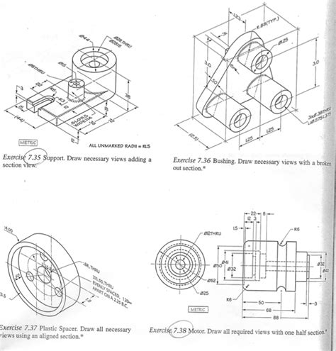 Engineering Drawing Tutorialsorthographic Sectional Views