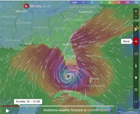 Where Is Hurricane Irma This Animated Map Shows Wind Speeds Disney Diary