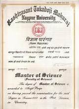Pune University Degree Certificate Photos