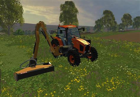 Kubota Mt35gx With Side Mount Mower V1 Farming Simulator 19 17 15