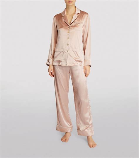 Olivia Von Halle Silk Coco Pyjama Set Harrods Gh