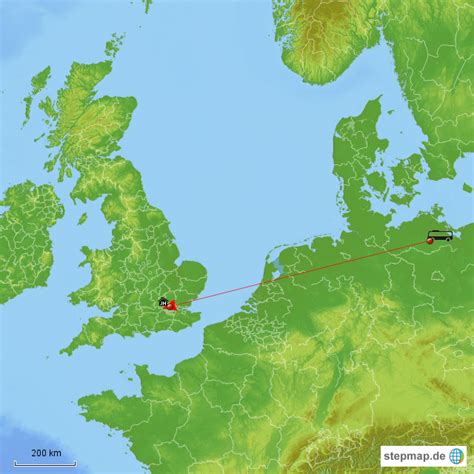 Stepmap Der Weg Nach England Landkarte Für Deutschland