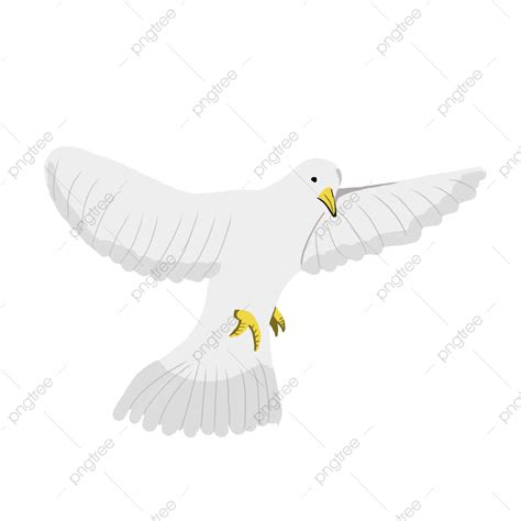 Peace Dove Png Image Cartoon Hand Painted White Dove Of Peace Cartoon
