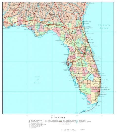 Georgia And Florida Map Tuquyhai Road Map Of Georgia And Florida