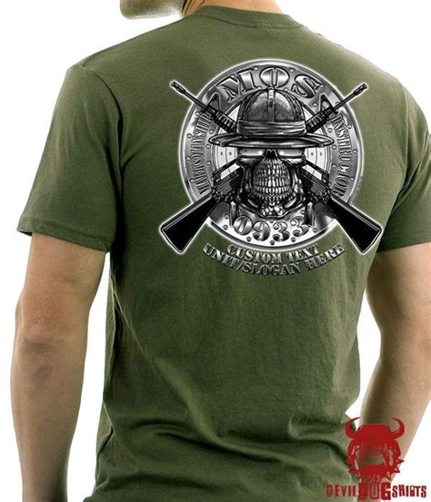 Marksmanship Instructor 0933 Usmc Mos Marine Corps Shirt Semper Fi