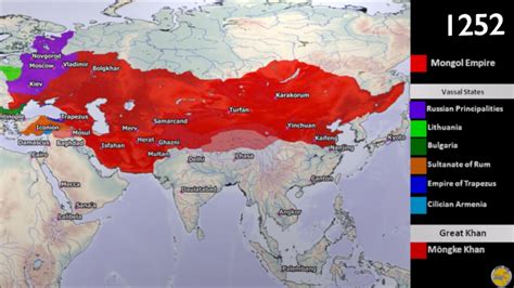 Map Of The Mongol Empire Vector U S Map