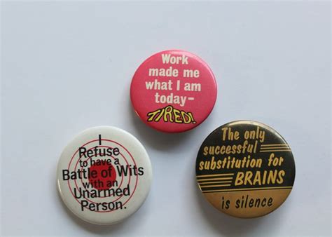 Vintage The Only Successful Substitution For Brains Is Silence Etsy