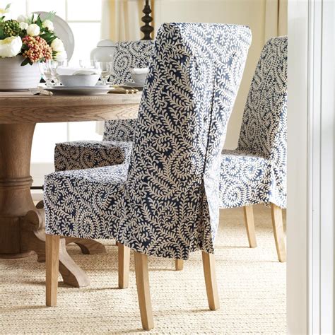 Samsara Linen Slip Cover For Echo Low Back Dining Chair Slipcovers