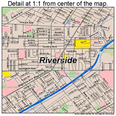 Riverside California Street Map 0662000