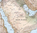 Localização geográfica da Arábia Saudita • Arábia Saudita