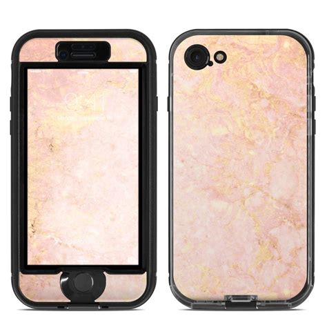 Rose Gold Marble Lifeproof Iphone 8 Nuud Case Skin
