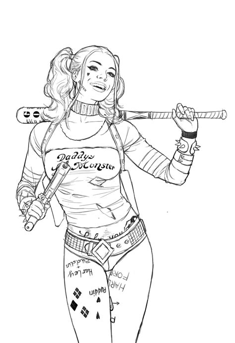 Harley quinn es una chica loca de cómics dc. Pin on DrawingPencil#