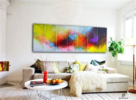 Panoramic Painting Abstract Painting By Alex Senchenko 7 In 1