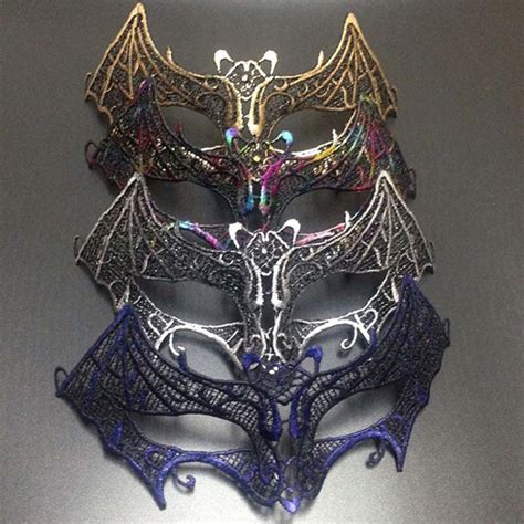 Sparkling Sexy Bat Vampire Lace Eye Mask For Masquerade