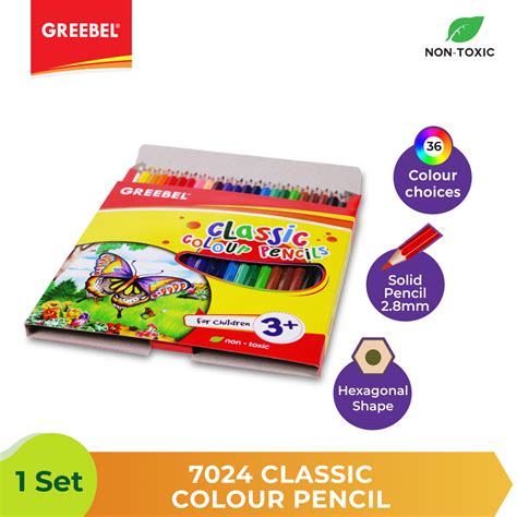 Greebel 7024 Classic Colour Pencil 24 Warna Greebel