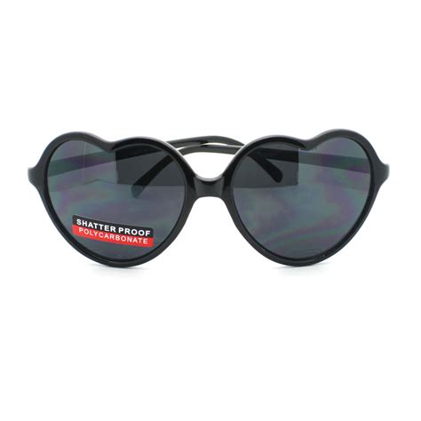 Thin Plastic Frame Heart Shape Sunglasses Ebay