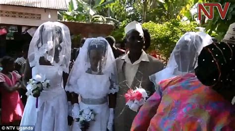 Ugandan Man Marries Three Women On The Same Day Daily Mail Online