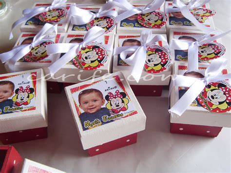 Lembrancinhas Aniversário Infantil Caixa Mdf Personalizada Com Foto Tema Minnie Carife