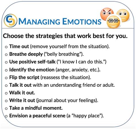 Our Tips For Managing Emotions Managing Emotions Social Emotional