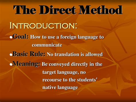 Ppt The Direct Method Powerpoint Presentation Free Download Id5151925