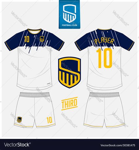 Soccer Jersey Football Kit Mockup Template Design Vector Image