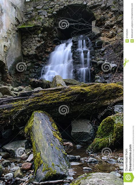 Waterfall From The Arch Stock Photo Image Of Tree Water 67405284