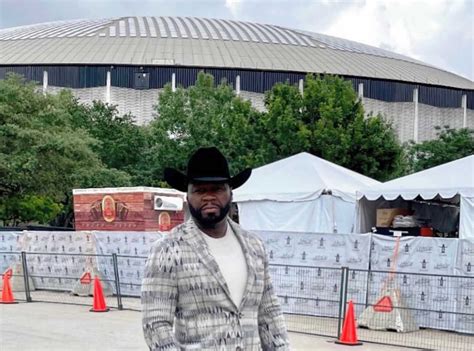 50 Cent Embracing The Houston Way Attends Rodeo Houston Wine Auction