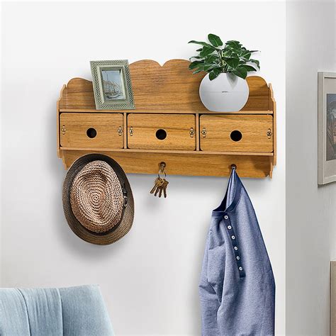Wall Mounted Floating Shelves Decorative Storage Holder Organizer Wood
